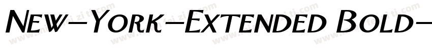 New-York-Extended Bold字体转换